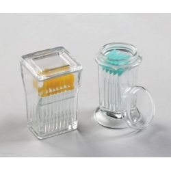 Емкость стеклянная Коплина для окраски микропрепаратов с вертикальной установкой на 5 стекол