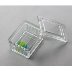Емкость Шиффердекера, стеклянная, для окраски микропрепаратов с горизонтальной установкой на 10 стекол