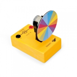 Цветной диск Ньютона с электродвигателем постоянного тока
