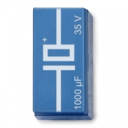 Электролитический конденсатор 1000 мкФ, 35 В, P2W19