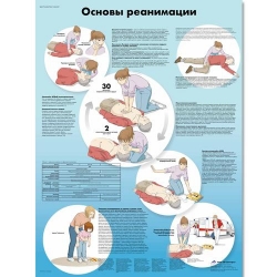Медицинский плакат Основы реанимации
