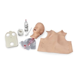 Тренажер головы ребенка для отработки навыков восстановления проходимости дыхательных путей с легкими и желудком