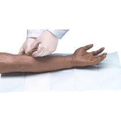 Усовершенствованный тренажер для венопункции и инъекции, рука, темная кожа